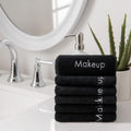 Arkwright Makeup Towels - Pack of 6 - Ultra Soft & Gentle Microfiber Coral Fleece Washcloth Face Make up Remover, Reusuable Eraser Cloth