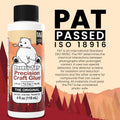 Bearly Art Precision Craft Glue - the Original - 4Fl Oz - Tip Kit Included - Dries Clear - Metal Tip - Wrinkle Resistant - Flexible and Crack
