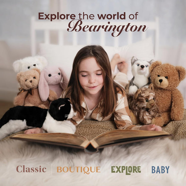 Bearington Collection Jolly Ginny the Guinea Pig Christmas Plush, 8 Inch Guinea Pig Stuffed Animal, Ideal Christmas Stuffy Gift for Toddlers, Kids