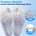Acupressure Reflexology Socks Physiotherapy Massage Relieve Tired Feet Reflexology Socks with Massage Tools for Women and Men (Women)