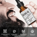 Beard Growth Oil for Men - Beard Conditioner Oil Rich in JOJOBA Oil & Sweet Almond Oil Multiple Natural Extracts - Beard Softener and