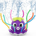 Outdoor Water Spray Sprinkler for Kids and Toddlers, Summer outside Toys Backyard Games with 8 Wiggle Tubes, Attaches to Garden Hose Splashing Fun