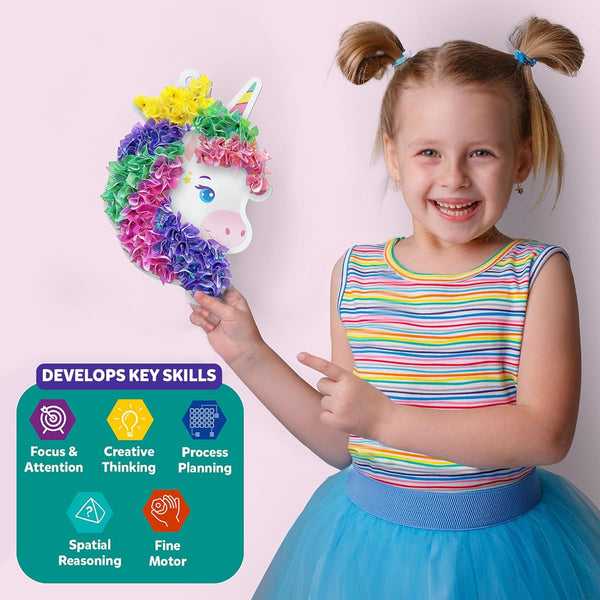 Skillmatics Poke-in Art - Magical Unicorn Dream Decor, Mess-Free Fun for Kids, DIY Wood Craft Kits, Creative Activity, Gifts for Ages 4, 5, 6, 7,