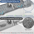BFONS Silicone Faucet Handle Drip Catcher Drying Tray Mat Dish Soap Sponge Holder Accessories Gadgets for Kitchen Counter Bathroom Kitchen Sink