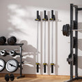 Olympic Barbell Hanger,Garage Gym Bar Wall Rack,Vertical Barbell Mount Rack,Black Powder Coated,Space Saving Commercial or Home Gym