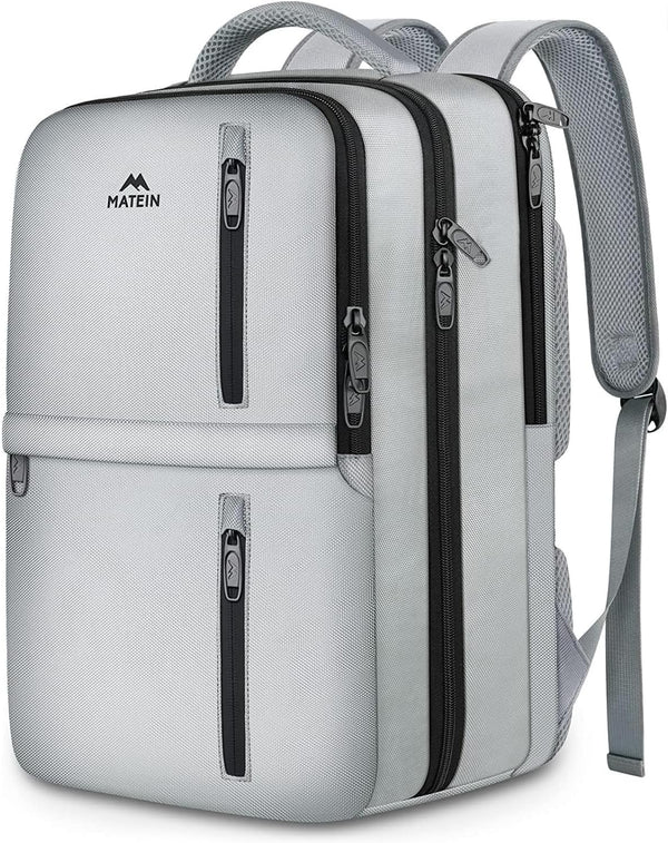 MATEIN Travel Backpack for Women, Extra Large 40L Carry on Backpack with USB Port & Shoe Compartment, Airplane Approved Travel Bag Fit 17" Laptop,