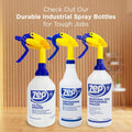 Zep Professional Sprayer Bottle - 32 Oz (Case of 9) - HDPRO9 - Versatile Adjustable Nozzle Spray Bottles with a Fine Mist or Powerful Spray;