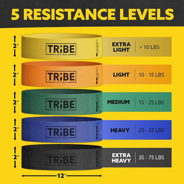 Fabric Resistance Bands for Working Out - Booty Bands for Women and Men - Exercise Bands Resistance Bands Set - Workout Bands Resistance Bands for