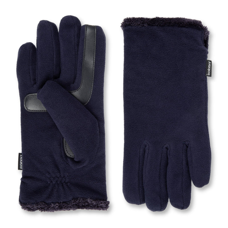 Isotoner Womens Stretch Fleece Gloves with Microluxe Lining and Smart Touch Technology