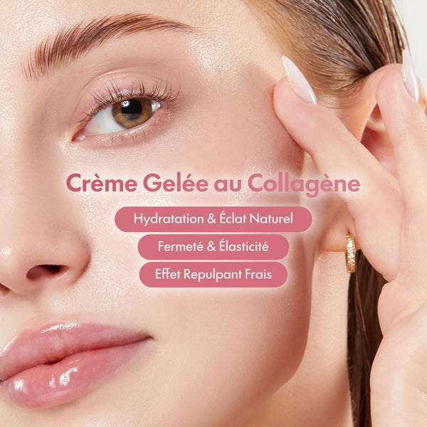medicube Jelly Cream with Collagen, Niacinamide | Freeze-Dried Hydrolyzed Collagen for Skin Barrier Hydration & 24H Glow | Plumper, Firmer looking