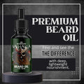 Beard Gains Beard Oil for Men - Organic Beard Growth Oil, Moisturizer & Conditioner, Softens & Strengthens Facial Hair, Reduces Itch, Promotes