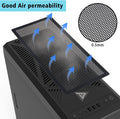 [4 Pack] 280X140Mm PC Case Dust Mesh Filter, Magnetic Frame Computer Fan Dust Mesh PC Cooler Filter Dustproof PVC Cover Grills - Black