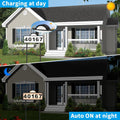 Solar House Numbers for Outside, Aqonsie Solar Powered Address Sign, Waterproof outside 3000K Warm LED & 4500K & 6000K White Illuminated Plaques