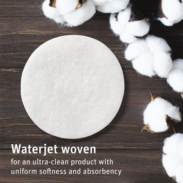 Simply Soft Premium Organic Cotton Rounds, 100 Count (Pack of 3), 100% Cotton Pads, Certified Organic, Hypoallergenic, Soft & Absorbent for