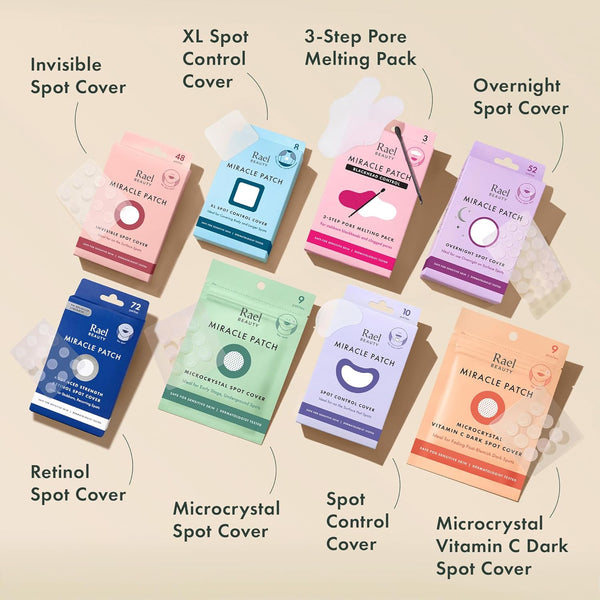 Rael Pimple Patches, Miracle Invisible Spot Cover - Hydrocolloid Acne Patch, Treatment for Breakouts, Absorbs Zits & Blemish, Korean Skin Care, 2