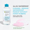 Garnier Micellar Water for Waterproof Makeup, Hydrating Facial Cleanser & Makeup Remover, Suitable for Sensitive Skin, Vegan, Cruelty Free, 13.5