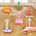 Animal Ring Toss Game Toy Set for Kids, 6 Targets Stands & 36 Rings Combo, Indoor Outdoor Party Yard Family Adults Activity, Birthday Present for