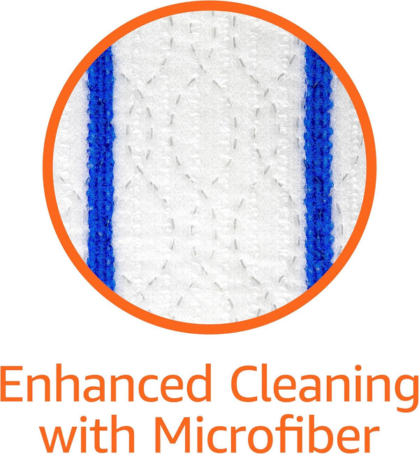 Amazon Basics Wet Mopping Cloth Refills, 12 Count (Fits Swiffer Sweeper Mop Heads)