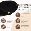 GOO GOO I Tip Hair Extensions Real Human Hair, 14Inch 50G 100S, Cold Fusion I Tip Hair Extensions, Invisible Remy Hair Extensions, 17/22/60