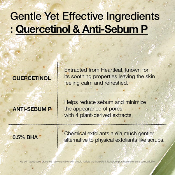 ANUA Heartleaf Quercetinol Pore Deep Cleansing Foam, Facial Cleanser, for Double Cleansing, BHA, Hyaluronic Acid, Glycerin, Face Wash, Blackhead