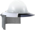 Feekoon Reusable Hard Hat Visor, with Neck Protector Breathable Shade Net Full Brim Hard Hat Sun Shade, Sun Protection Helmet Sun Shade,