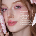 Flower Knows Violet Strawberry Rococo Glowy Lip Gloss-Moisturizing Tinted Lip Oil-Hydrating Lip Makeup for Girls&Women-Vegan & Cruelty-Free-0.12