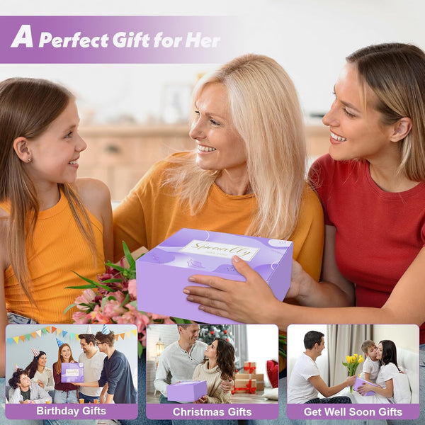 Birthday Gifts Basket for Women, Relaxtion Spa Set, Self Care Boxes for Her, Mother, Friend, Sister, Ideal Gifts for Valentine'S and Mother'S Day
