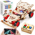 STEM Kits for Kids Ages 8-10, Remote Control Car Model Building Kit for Boys 8-12, Wooden 3D Puzzles 8-13, Wood Science Crafts Projects, STEM Toys