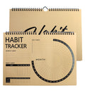 Habit Tracker Journal 2021 Goal Planner - Track Progress and Reach Goals with Spiral Binding, Weekly Monthly Kraft Large Calendar & Notepad - 12+1