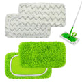 4 Pack Reusable Mop Pads Compatible with Swiffer Sweeper Mop,Wet Pads Refill & Dry Sweeping Cloths,Chenille & Microfiber Refill Pads for Wood