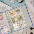 Currency Sleeves,50Pcs Page Protectors for 3 Ring Binder, 3-Pocket Banknote Sleeves, 8.5 X 11, Dollar Bill Holder for Collectors, Paper Sleeves