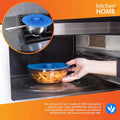 Kitchen + Home Silicone Suction Lids and Food Covers - Set of 5 - Fits Various Sizes of Cups, Bowls, Pans, or Containers!