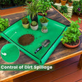 2 PCS 27 "X 27" Repotting Mat for Indoor Plant Transplanting and Mess Control Thickened Waterproof Potting Tray Foldable Succulent Potting Mat