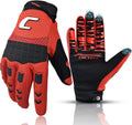 Dirt Bike & Motorbike Gloves for Men - Mountain Bike, Motocross & ATV Racing - Touch Screen, Full Finger Gloves for Cycling, BMX, MTB & MX