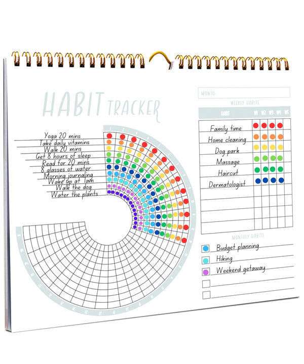 Lamare Habit Tracker Calendar â Premium Daily Habit Tracker Journal and Goal Board, Workout Motivation & Productivity Tool