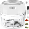 Electric-Herb-Grinder-Large-3.4Oz-Usb Rechargeable, 3.5'' Powerful Grinder for Dry and Fresh Herbs and Spices, Portable Waterproof, Better Control