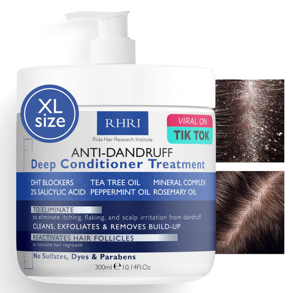 Anti Dandruff Shampoo for Men & Women | Extra Strength Medicated Shampoo with 2% Salicylic Acid and Tea Tree Oil for Itchy, Dry Scalp, Flakes and