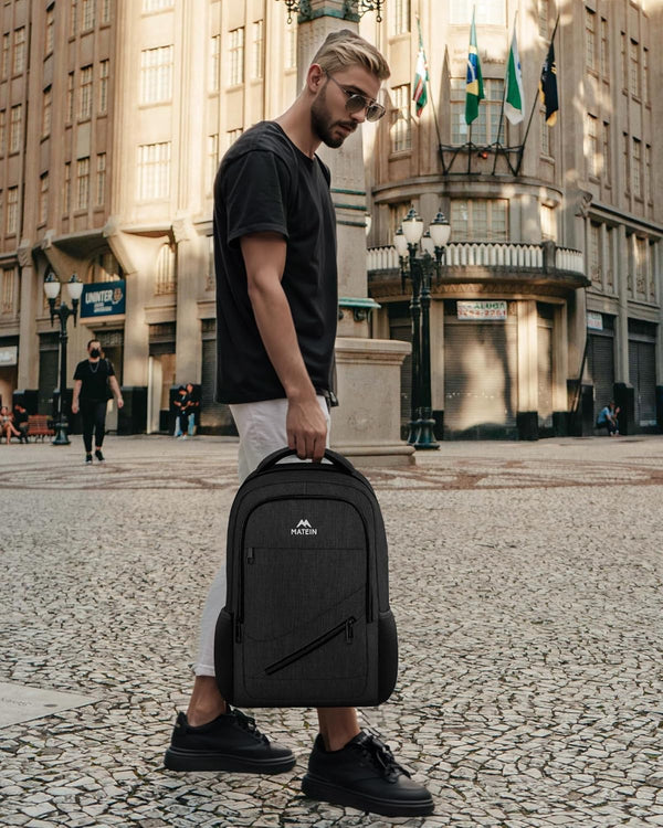 MATEIN 15.6 Inch Backpack for Men Women, Professional Business Laptop Backpack with Multiple Organization Pockets, Water Resistant Casual Daypack