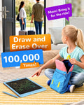 KOKODI LCD Writing Tablet, Valentines Day Gifts for Kidsï¼10 Inch Colorful Toddler Doodle Board Drawing Tablet, Erasable Reusable Electronic