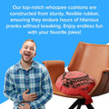 Laughing Smith Jumbo Sized 16 Inch Whoopee Cushion - Giant Whoopee Fart Toy for Kids - Makes Great Big Mega Woopie Fart Sounds - the Funniest Fart