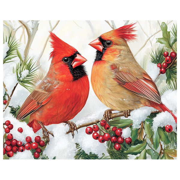 Hkejoi Christmas Paint by Numbers Kit for Adults - Cardinal Paint by Number for Beginners, Art Supplies for Gift, Home Wall Decor 16''W X 20''L
