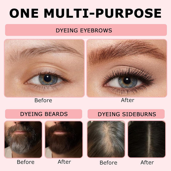 Eyebrow Pen,2-In-1 Waterproof Eyebrow Pencil with 4 Tip Microblading Brow Pen and Ultra-Precise Brow Pencil,With Dual-Ended Eyebrow Brush,Eyebrow