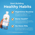 Maryruth'S Liquid Nighttime Multimineral | Sugar Free | Calm Magnesium Citrate | NO Melatonin | Calcium Magnesium Zinc | Muscle Relaxation |