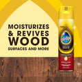 Pledge Moisturizing Wood Oil, Furniture Reviving Spray, Amber & Argan Scent, 9.7Oz