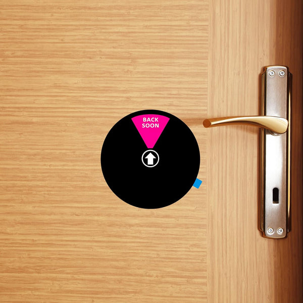 Privacy Door Sign, Do Not Disturb/Come in Welcome/Out of Office/In a Meeting/Back Soon/Working Remotely Sign, That Lets Others Know Whether You'Re