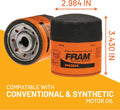 FRAM Extra Guard PH3614, 10K Mile Change Automotive Replacement Interval Spin-On Engine Oil Filter for Select Vehicle Models
