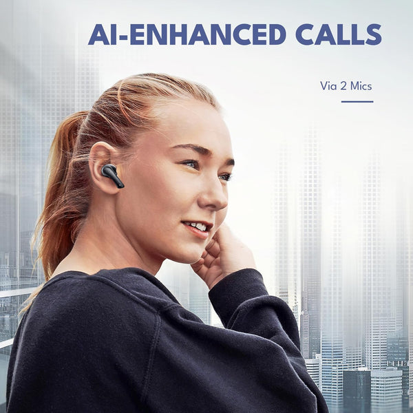 True Wireless Earbuds with Charging Case - Designed and Engineered in the USA - Ipx4 Water Resistant Bluetooth Earbuds Compatible with Apple and