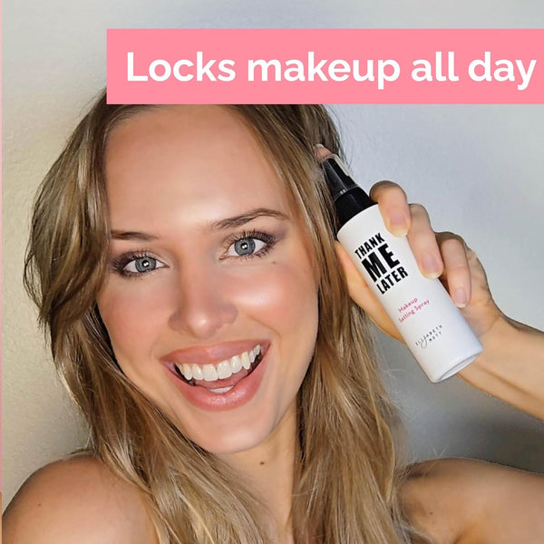 Elizabeth Mott Thank Me Later 3-in-1 Dewy Makeup Setting Spray - Hydrating & Long-Lasting Fine Mist with Niacinamide for Radiant, Glowy Skin -