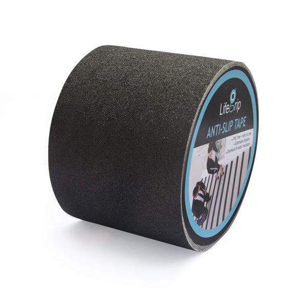 Lifegrip anti Slip Traction Tape, 4 Inch X 30 Foot - Best Grip, Friction, Abrasive Adhesive for Stairs, Tread Step, Indoor, Outdoor (4" X 30')