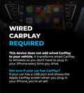 Wireless Carplay Adapter - Fastest 5Ghz - Autosky - Plug and Play - USB-C and USB-A Cables - Wired Carplay Required